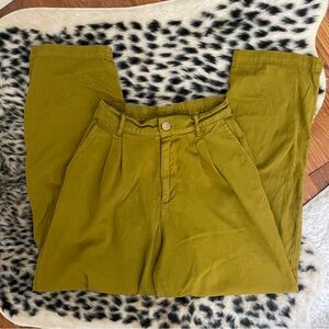 Big Bud Press High Rise Olive Army Green Straight Leg Pant Trousers